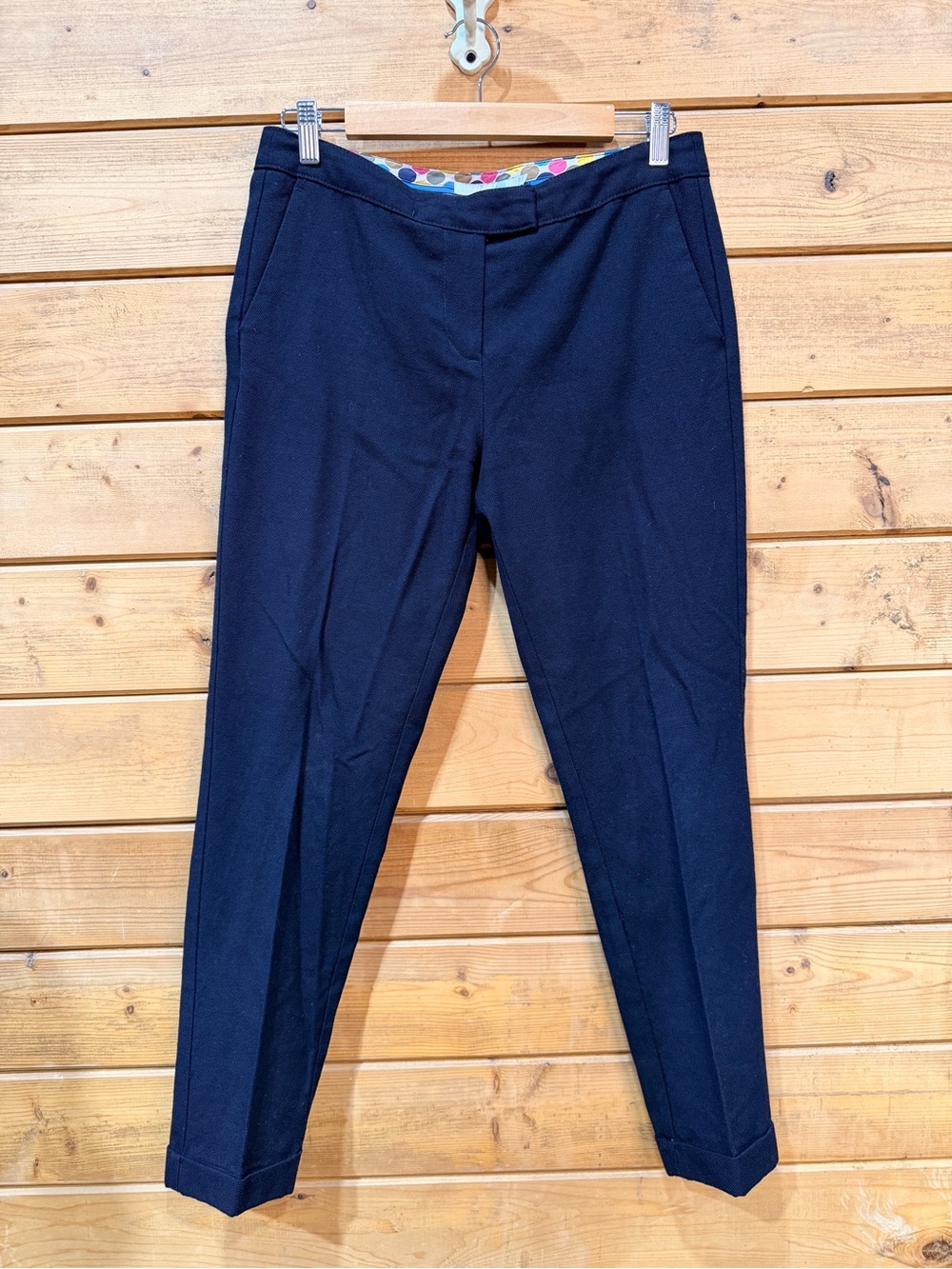 Boden Black Tailored Ankle Trousers Cuffed Business Casual Women’s 6